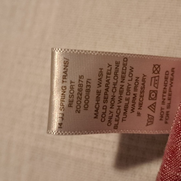 Janie and Jack boys size 18-24 months red heather button up shirt, tabs sleeve - Picture 5 of 5